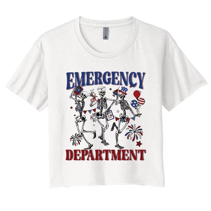 Emergency Department Women's Crop Top Tee