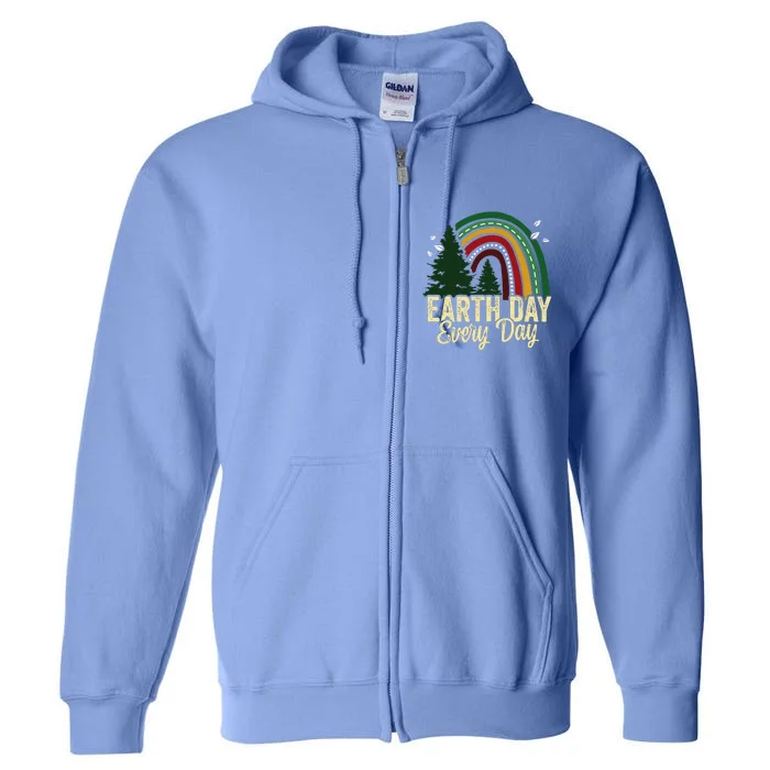 Earth Day Everyday Awareness Planet Animal Full Zip Hoodie