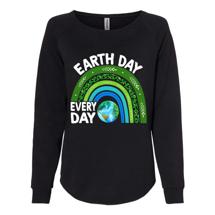 Earth Day Every Day Rainbow Earth Day Womens California Wash Sweatshirt