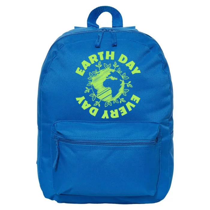 Earth Day Every Day Environtal Protection Gift 16 in Basic Backpack