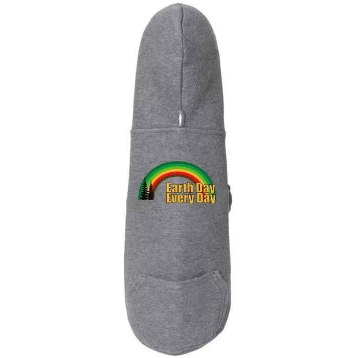 Earth Day Everyday Green Rainbow Earth Day Doggie 3-End Fleece Hoodie