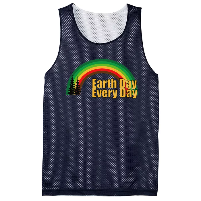 Earth Day Everyday Green Rainbow Earth Day Mesh Reversible Basketball Jersey Tank