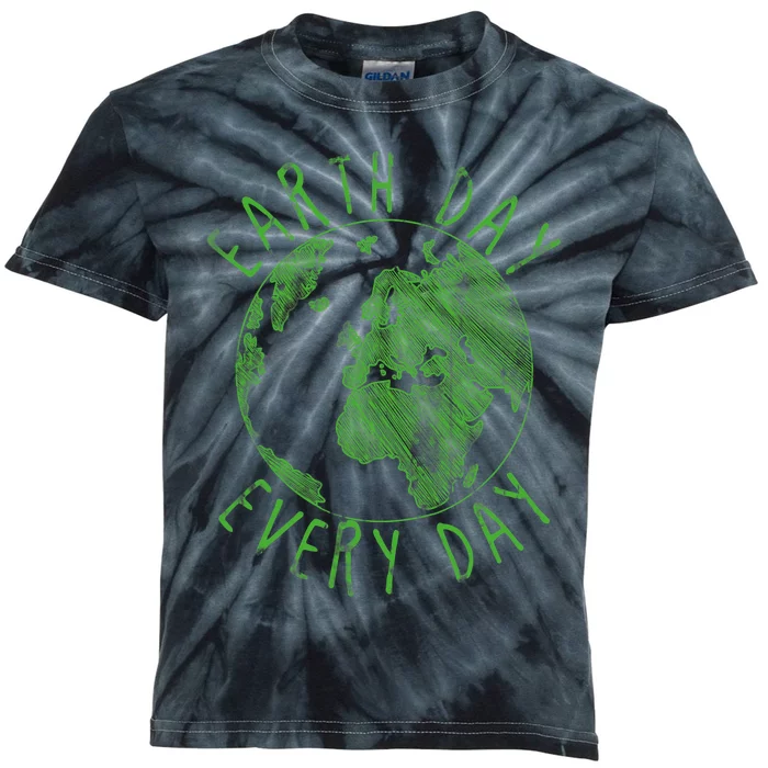 Earth Day Everyday Earth Day Gift Save The Planet Kids Tie-Dye T-Shirt