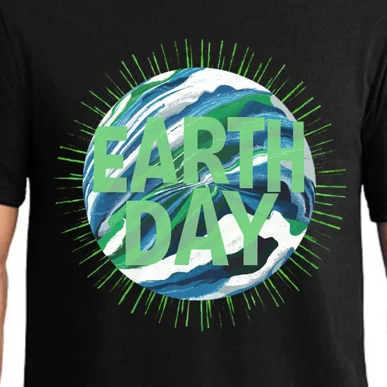 Earth Day Everyday Global Awareness Globe Ocean Gift Pajama Set