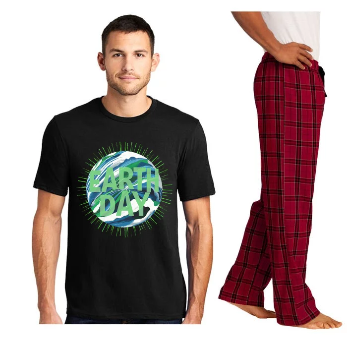 Earth Day Everyday Global Awareness Globe Ocean Gift Pajama Set