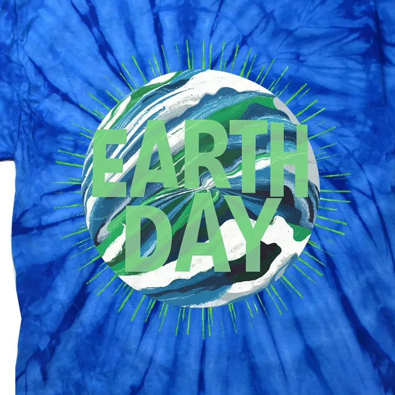 Earth Day Everyday Global Awareness Globe Ocean Gift Tie-Dye T-Shirt