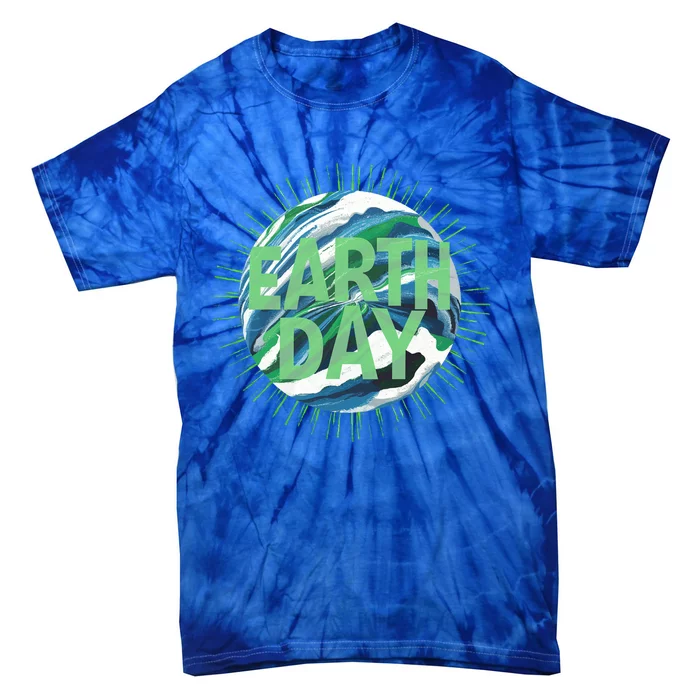 Earth Day Everyday Global Awareness Globe Ocean Gift Tie-Dye T-Shirt