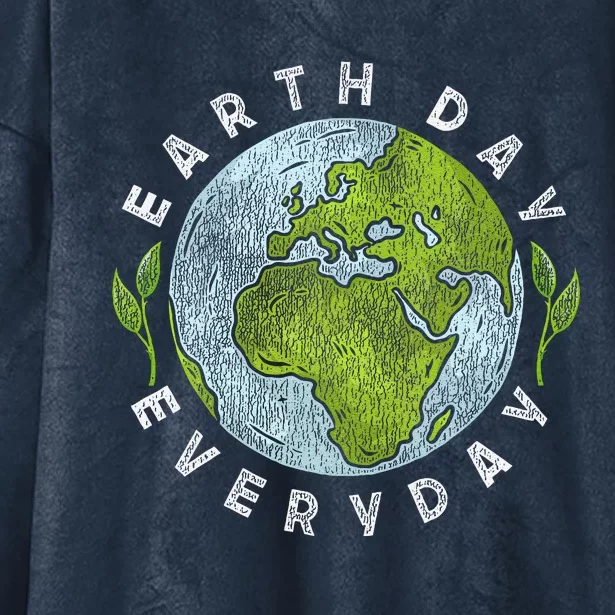 Earth Day Everyday Earth Day Hooded Wearable Blanket