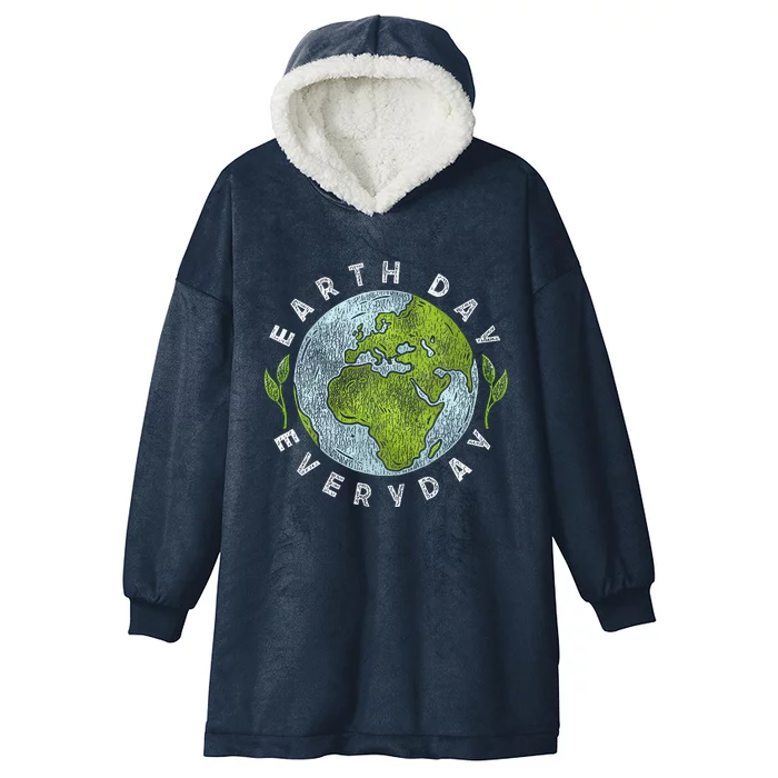 Earth Day Everyday Earth Day Hooded Wearable Blanket