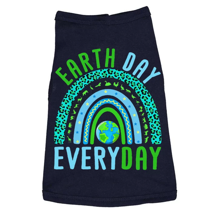 Earth Day Everyday Rainbow Design Earth Day Doggie Tank