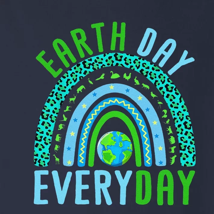 Earth Day Everyday Rainbow Design Earth Day Toddler Long Sleeve Shirt