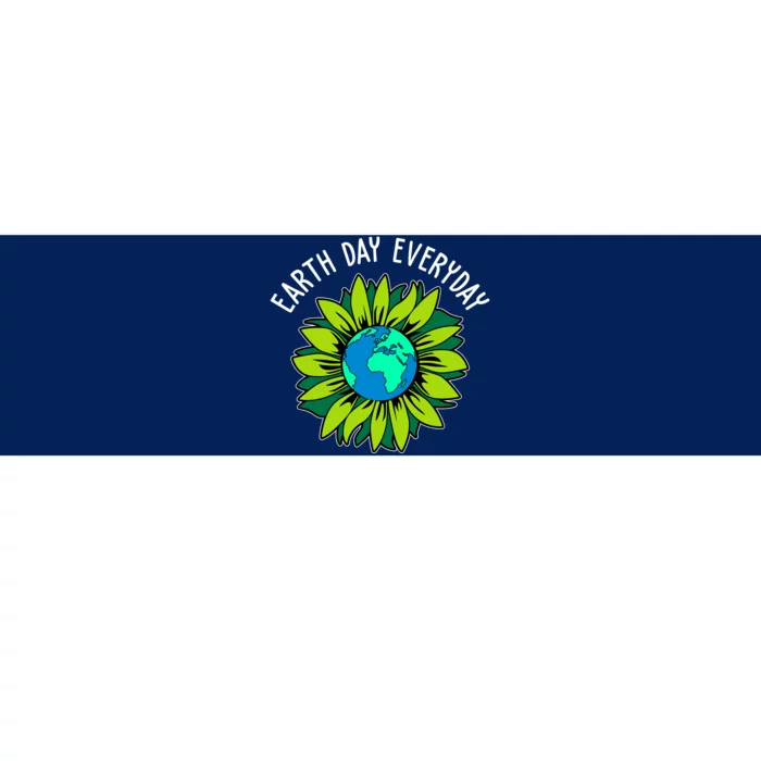 Earth Day Everyday Flower Globe Bumper Sticker