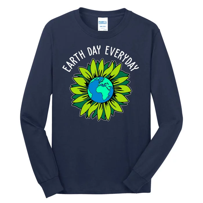 Earth Day Everyday Flower Globe Tall Long Sleeve T-Shirt