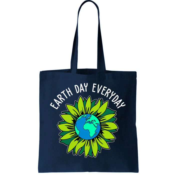 Earth Day Everyday Flower Globe Tote Bag