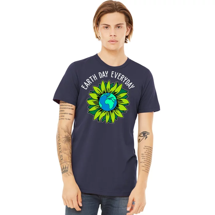 Earth Day Everyday Flower Globe Premium T-Shirt