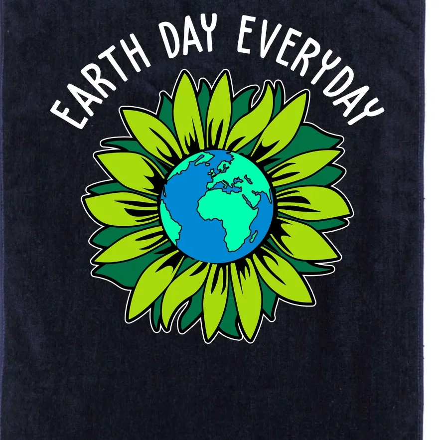 Earth Day Everyday Flower Globe Platinum Collection Golf Towel