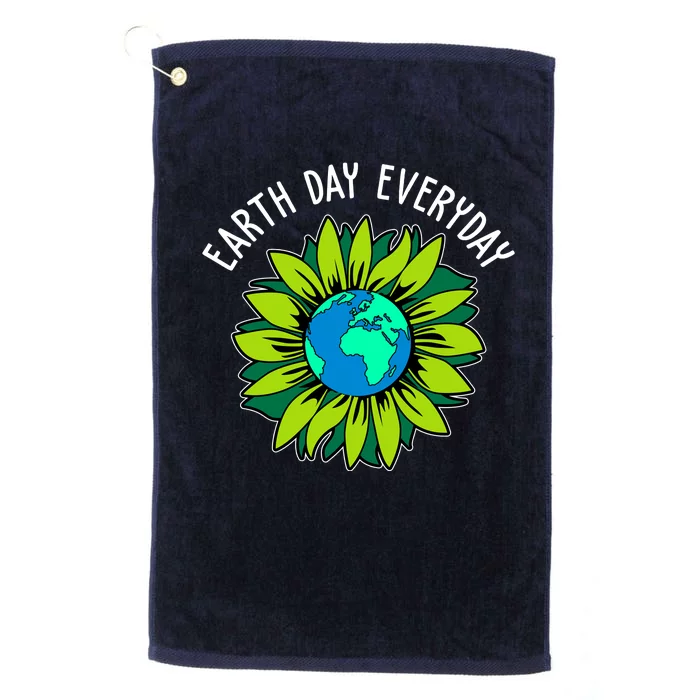 Earth Day Everyday Flower Globe Platinum Collection Golf Towel