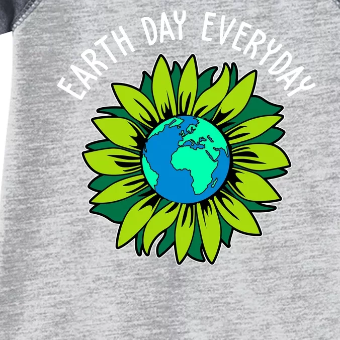 Earth Day Everyday Flower Globe Infant Baby Jersey Bodysuit