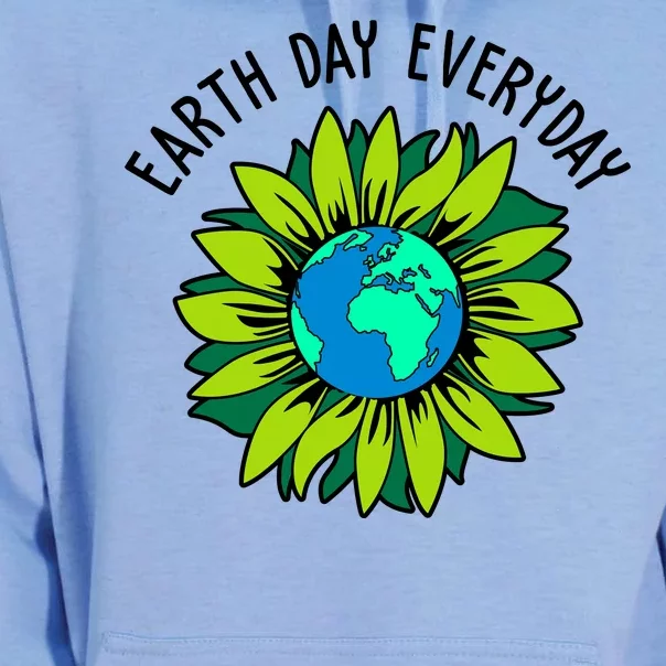 Earth Day Everyday Flower Globe Unisex Surf Hoodie