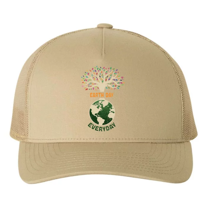 Earth Day Everyday Planet Anniversary Nature Tree Earth Day Yupoong Adult 5-Panel Trucker Hat