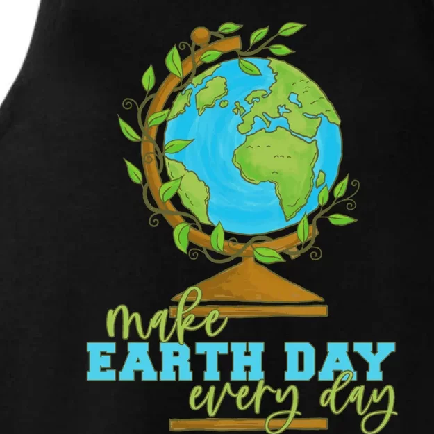 Earth Day Every Day Environtal Awareness Climate Change Gift Ladies Tri-Blend Wicking Tank