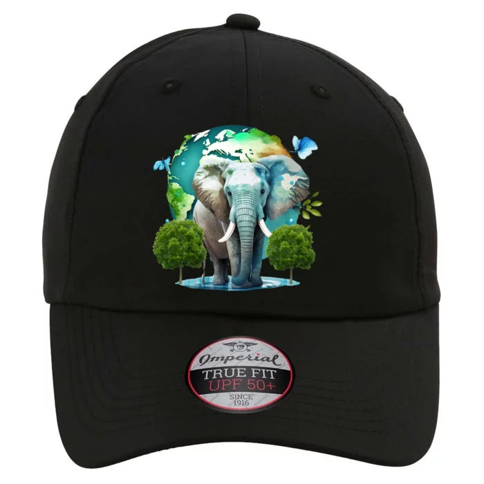 Earth Day Elephant Teacher Earth Day Funny Gift Planet Gift The Original Performance Cap