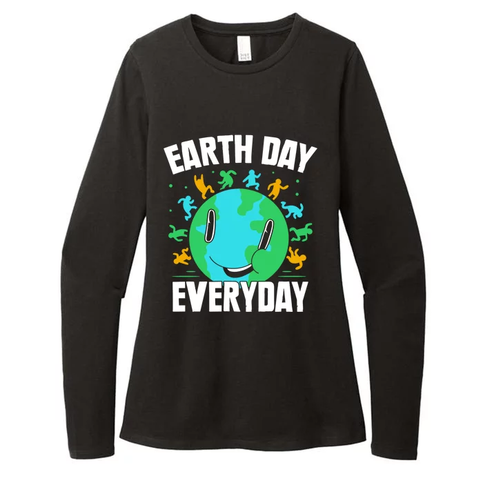 Earth Day Everyday Warming Global Climate Change Cool Gift Womens CVC Long Sleeve Shirt