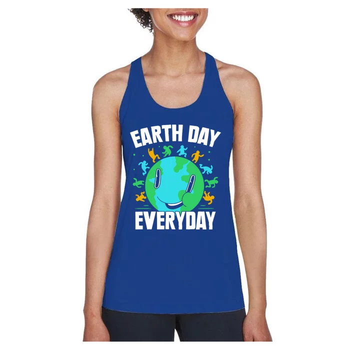 Earth Day Everyday Warming Global Climate Change Cool Gift Women's Racerback Tank