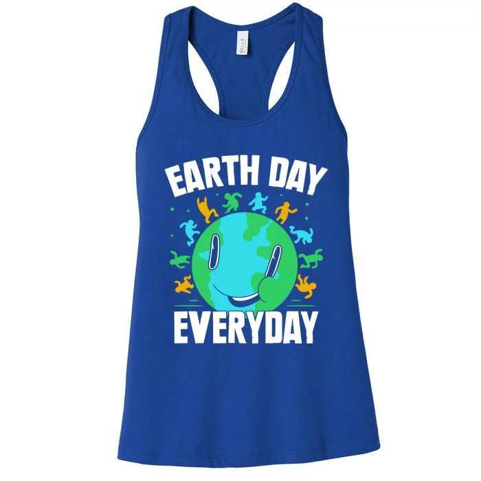 Earth Day Everyday Warming Global Climate Change Cool Gift Women's Racerback Tank