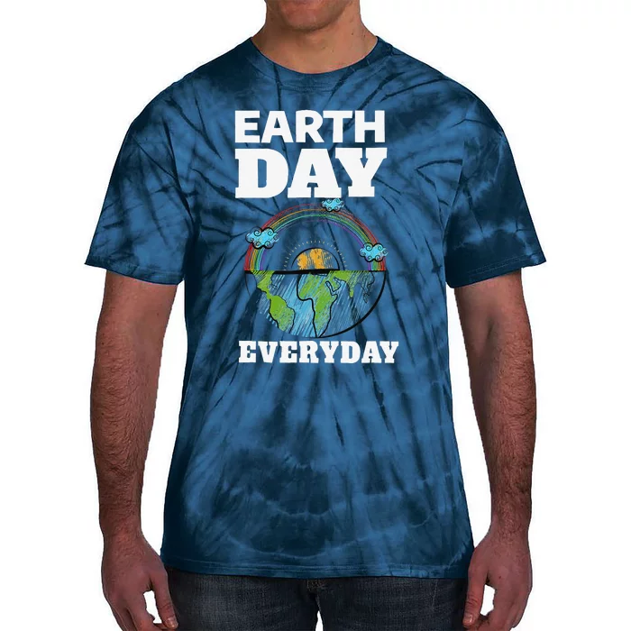 Earth Day Everyday Rainbow Teacher Retro Cute Earth Day Tie-Dye T-Shirt