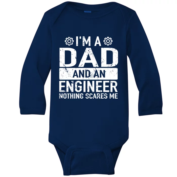 Engineer Daddy Engineering Engineers Engineer Dad Cool Gift Baby Long Sleeve Bodysuit