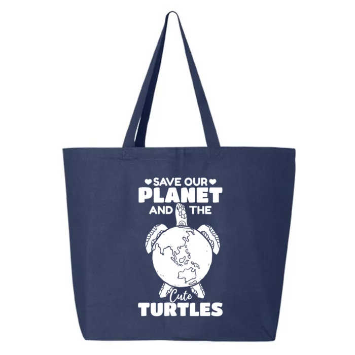 Earth Day Environt Save Our Planet And The Cute Turtles Gift 25L Jumbo Tote