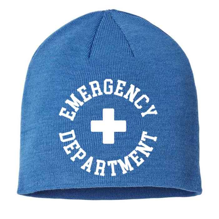 Emergency Departt Er Nurse Emergency Nurse Or Nurse Gift 8 1/2in Sustainable Knit Beanie