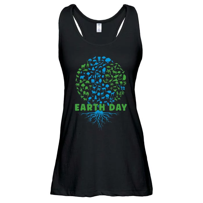 Earth Day Ladies Essential Flowy Tank