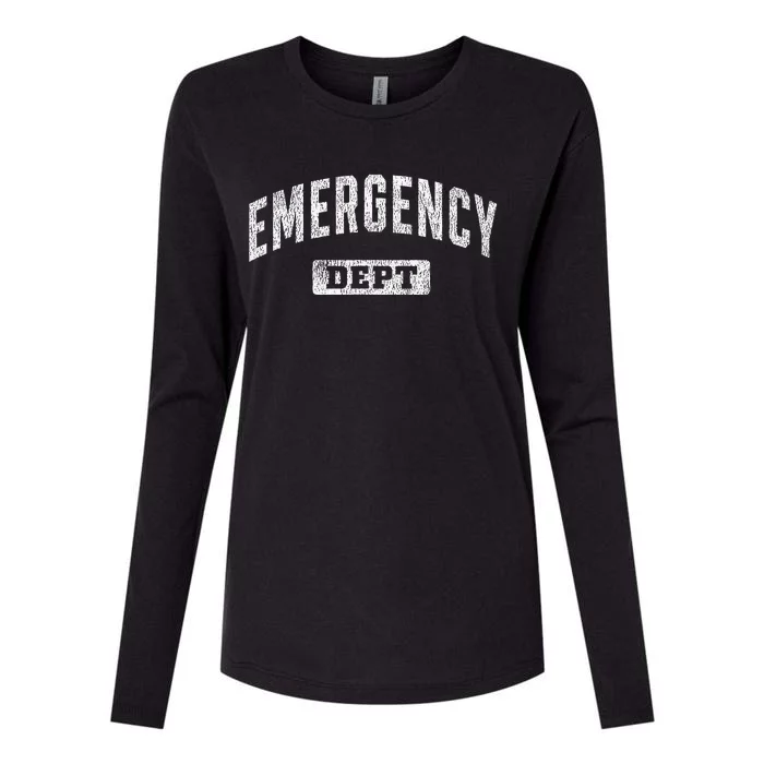 Emergency Department Er Doctor Physician Nurse Womens Cotton Relaxed Long Sleeve T-Shirt