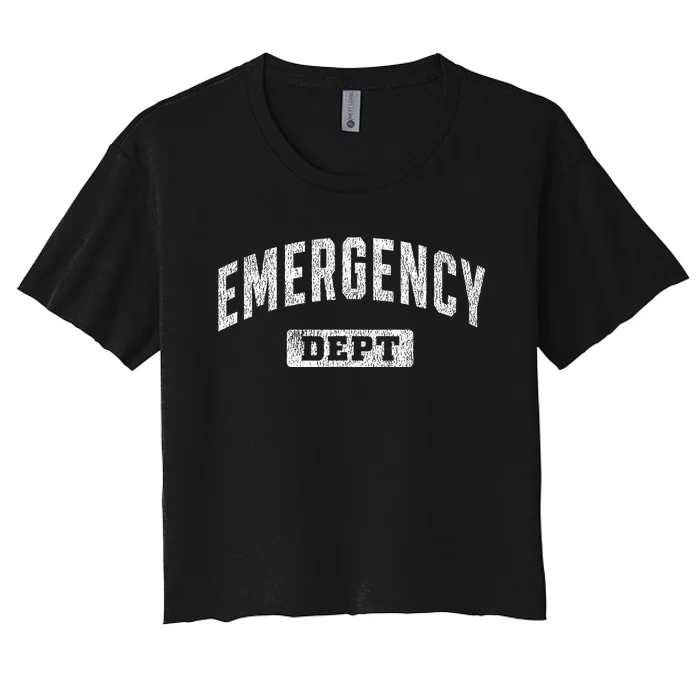 Emergency Department Er Doctor Physician Nurse Women's Crop Top Tee