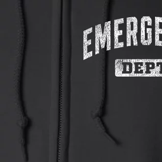 Emergency Department Er Doctor Physician Nurse Full Zip Hoodie