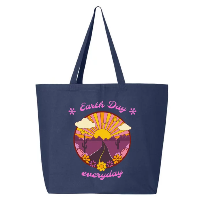 Earth Day Everyday Vintage Retro Every Day Is Earth Day 25L Jumbo Tote