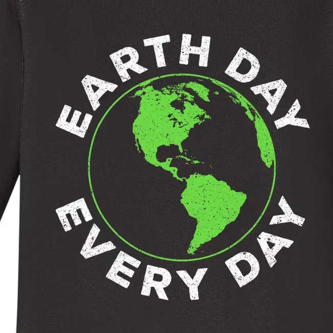 Earth Day Every Day Earth Day 2024 Baby Long Sleeve Bodysuit