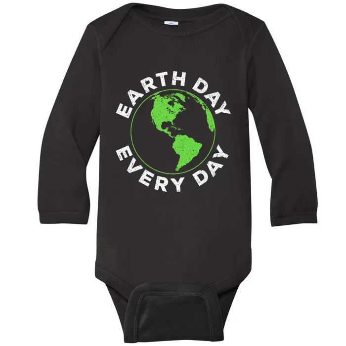 Earth Day Every Day Earth Day 2024 Baby Long Sleeve Bodysuit