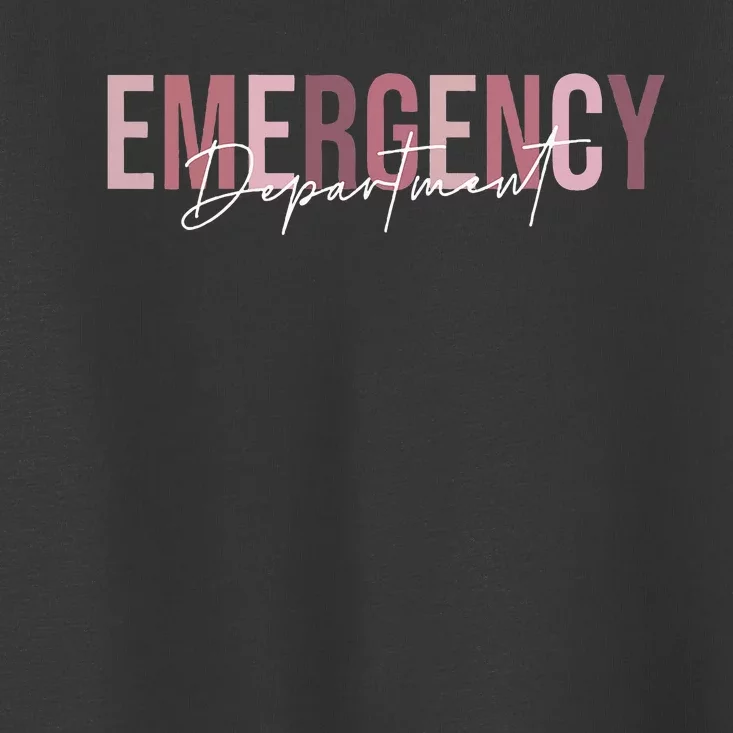 Emergency Department Emergency Room Healthcare Nursing Toddler T-Shirt