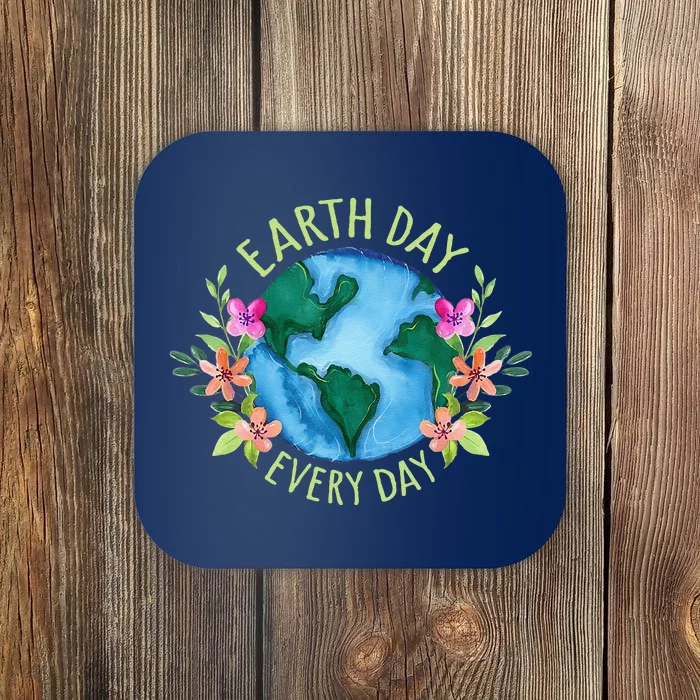 Earth Day Everyday Retro Environmental Women Earth Day Coaster