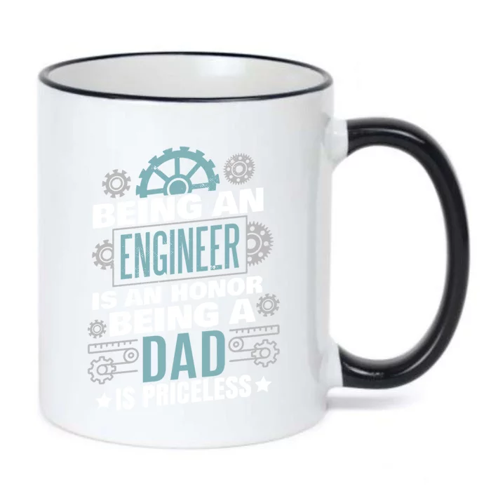 Engineering Dad Engineer Cool Gift Black Color Changing Mug