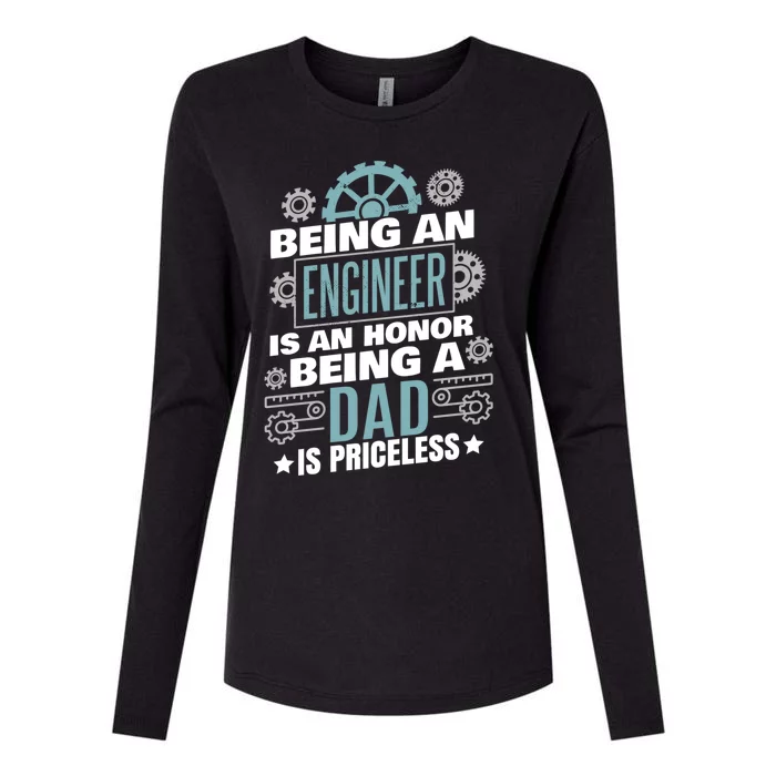 Engineering Dad Engineer Cool Gift Womens Cotton Relaxed Long Sleeve T-Shirt