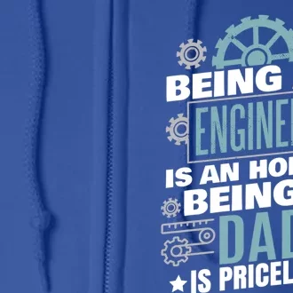 Engineering Dad Engineer Cool Gift Full Zip Hoodie