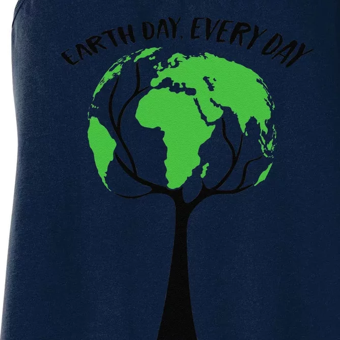 Earth Day, Every Day Global Plant A Tree Women's Racerback Tank