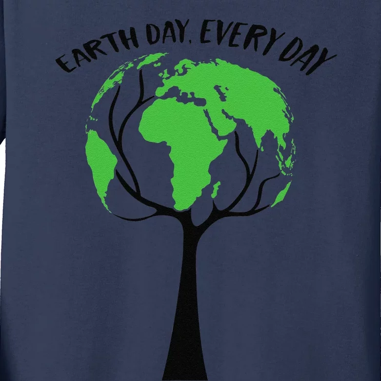 Earth Day, Every Day Global Plant A Tree Kids Long Sleeve Shirt