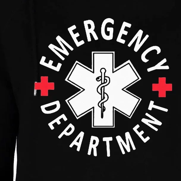 Emergency Department Emergency Room Healthcare Nursing Nurse Womens Funnel Neck Pullover Hood