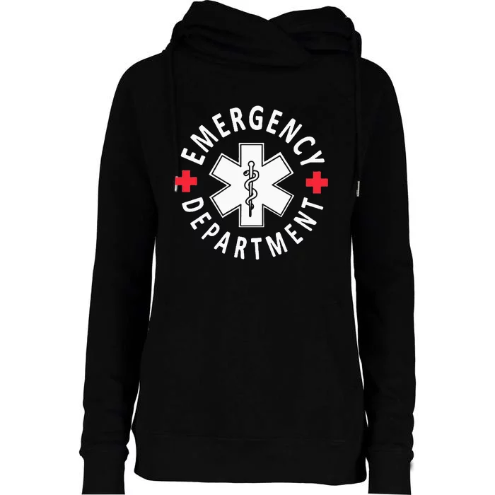 Emergency Department Emergency Room Healthcare Nursing Nurse Womens Funnel Neck Pullover Hood