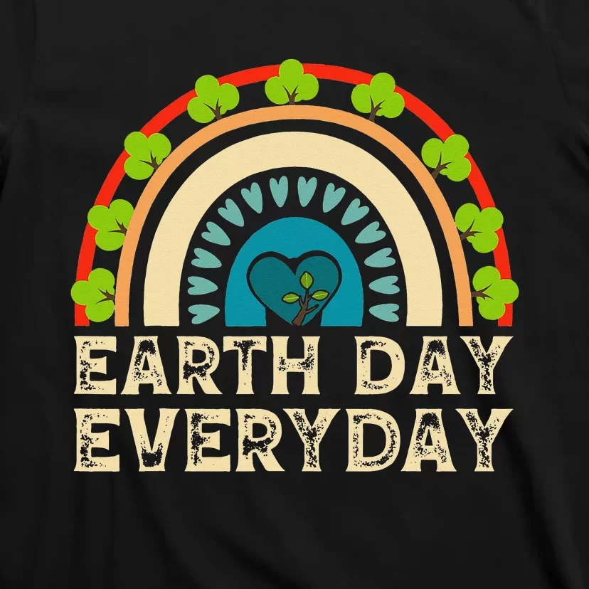 Earth Day Everyday Rainbow Planet Earth T-Shirt